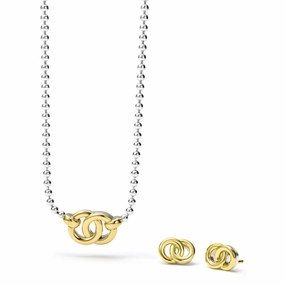 Signature Caviar Two-Tone Interlocking Gift Set