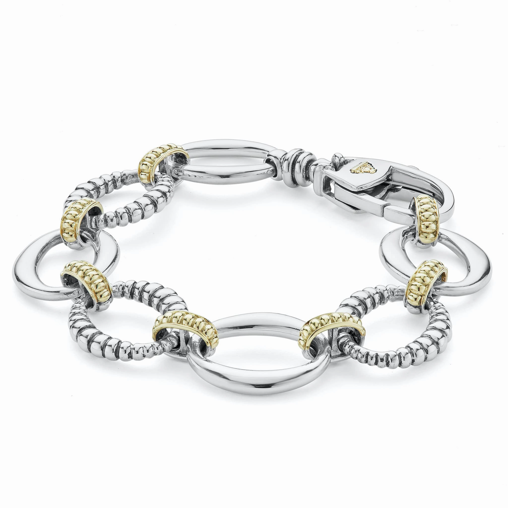 Signature Caviar Two-Tone Link Bracelet