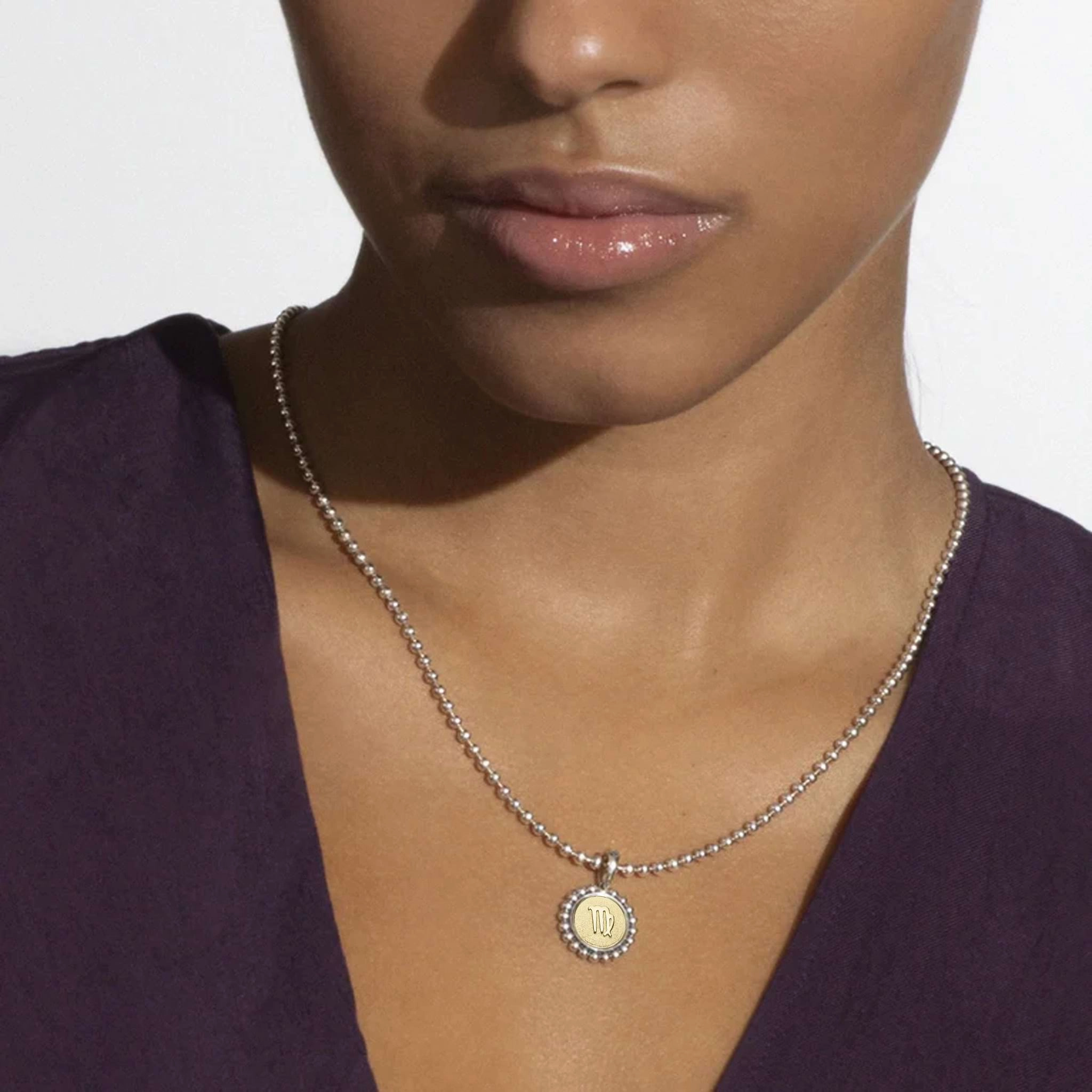 Signature Caviar Virgo Zodiac Charm Necklace
