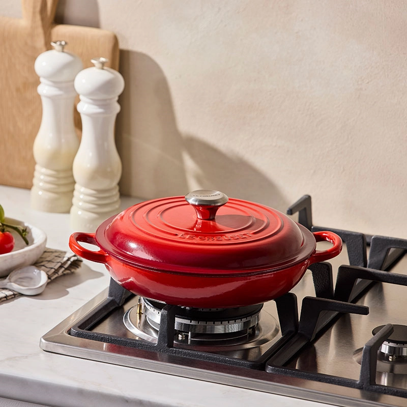 Signature Shallow Casserole, 22cm, Cerise