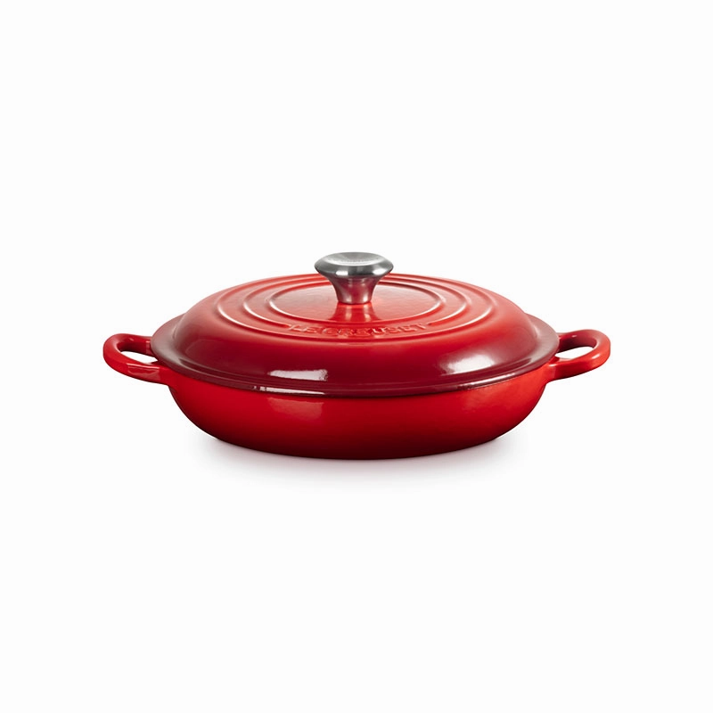 Signature Shallow Casserole, 22cm, Cerise
