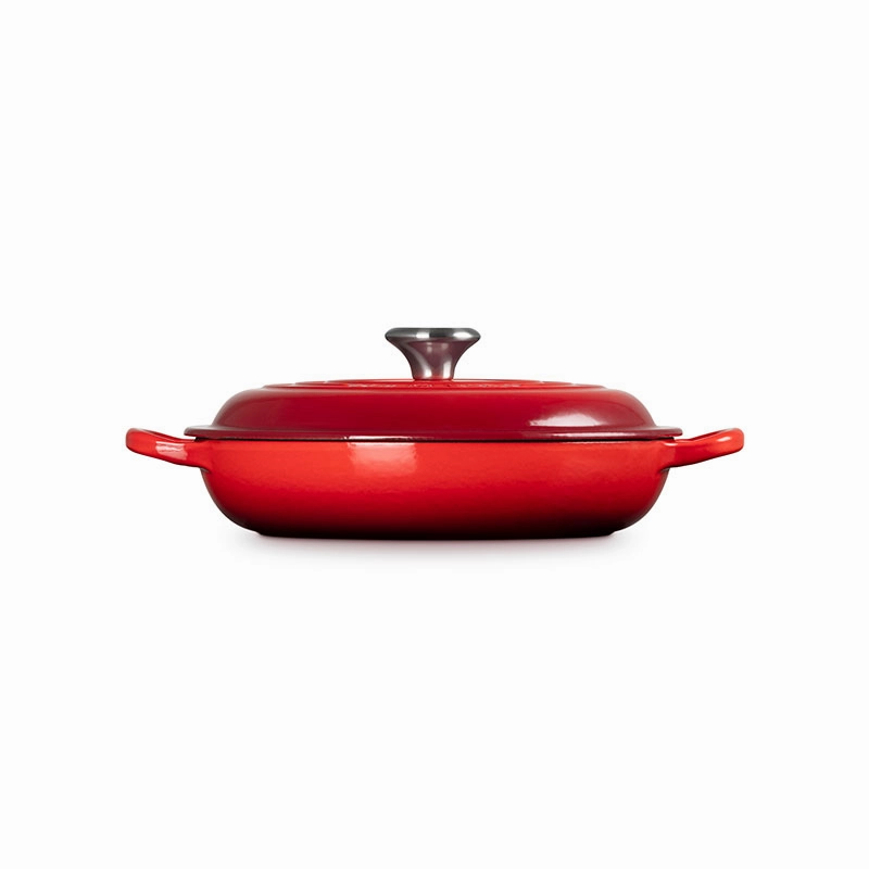 Signature Shallow Casserole, 22cm, Cerise