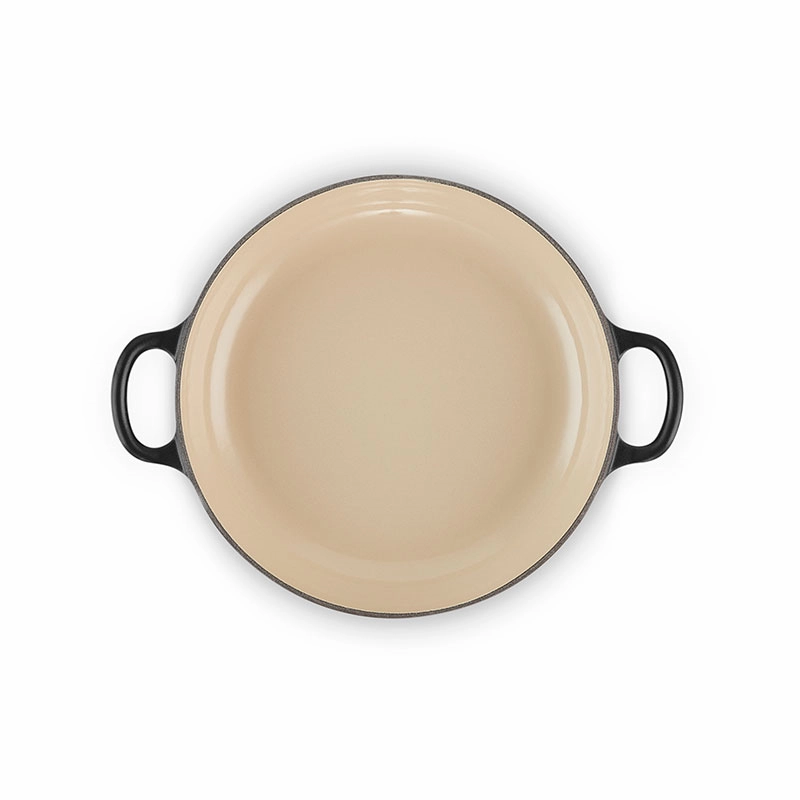 Signature Shallow Casserole, 22cm, Satin Black