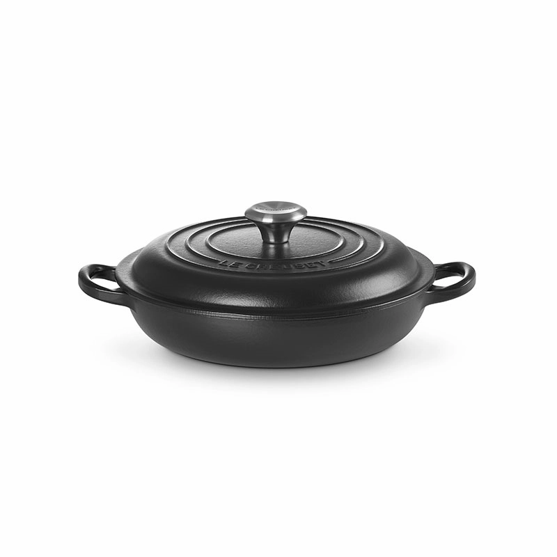 Signature Shallow Casserole, 22cm, Satin Black