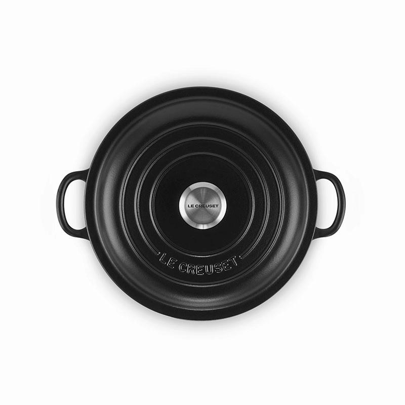 Signature Shallow Casserole, 22cm, Satin Black