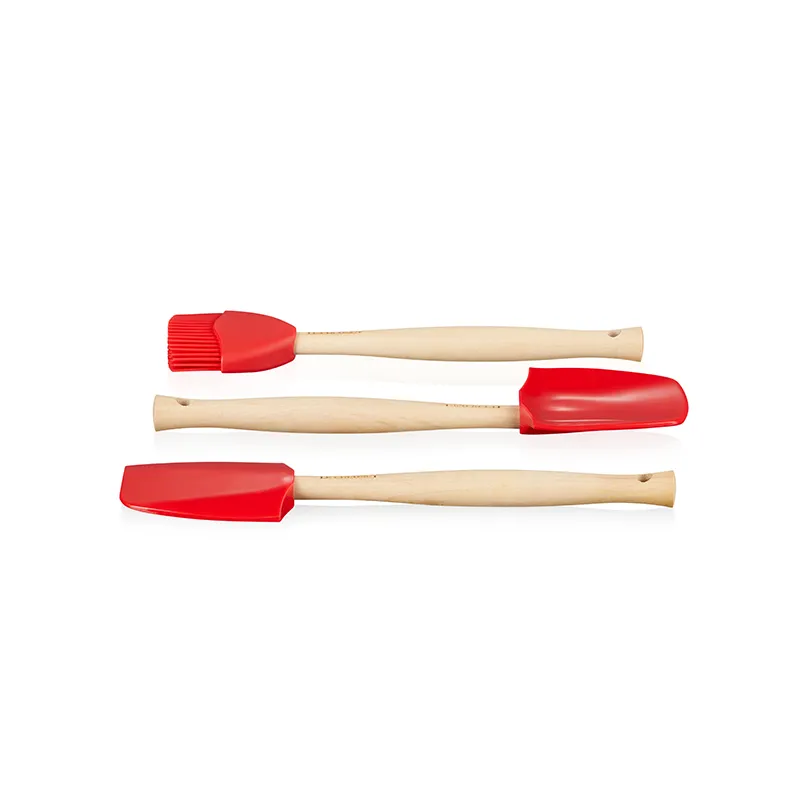 Silicone Utensil Tools, Set of 3, Cerise