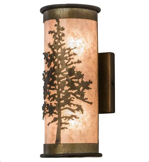 Silver Mica Tamarack Wall Sconce dining table decor, bar servingware