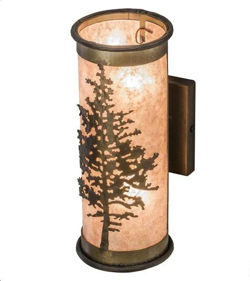 Silver Mica Tamarack Wall Sconce