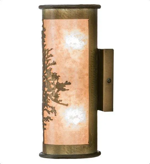 Silver Mica Tamarack Wall Sconce
