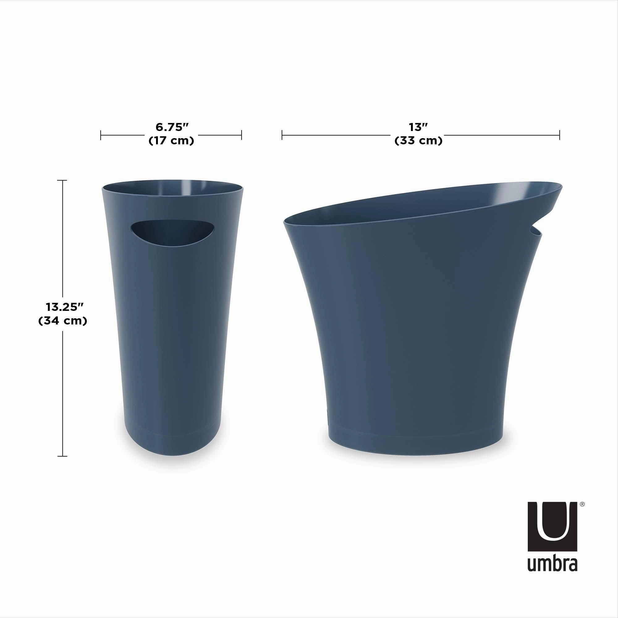 Skinny Trash Can 2-Gallon (7.5L) Capacity
