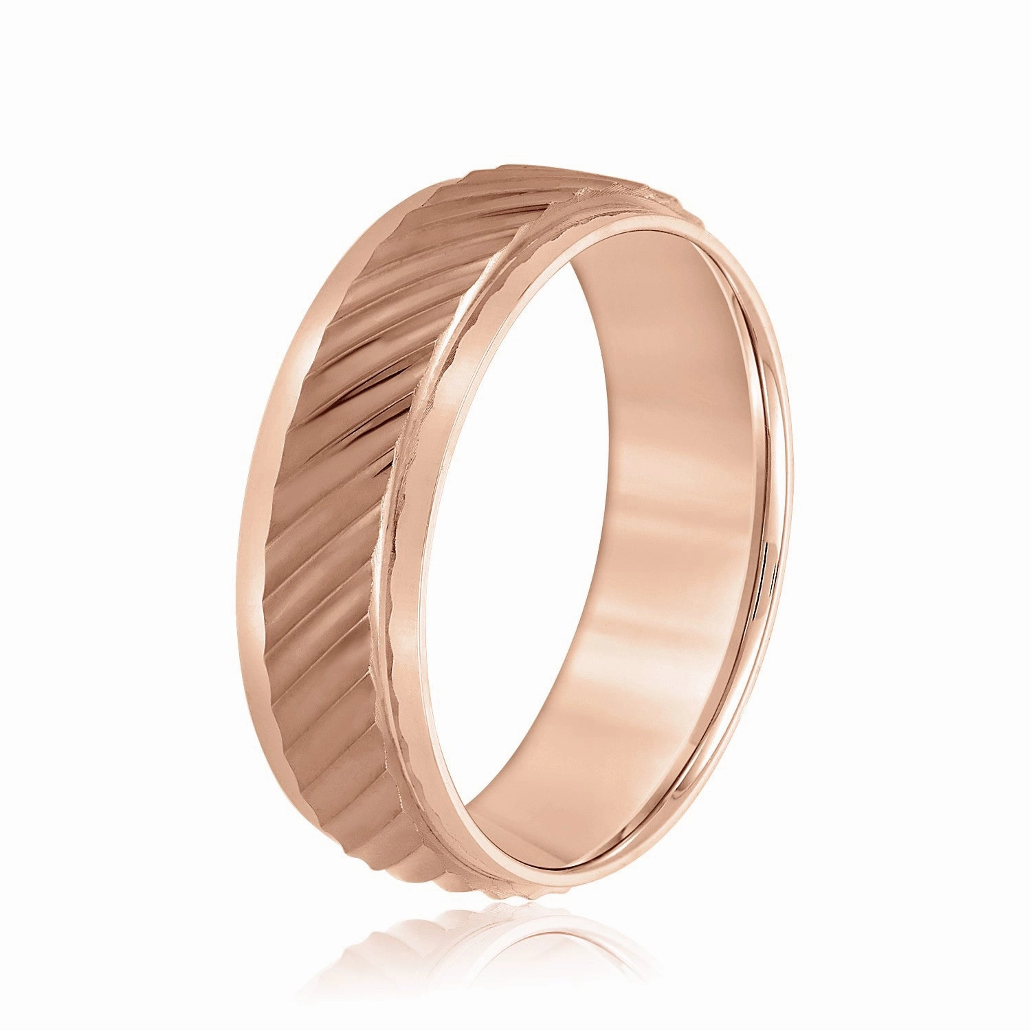 Slanting Lines Pattern Men's Band