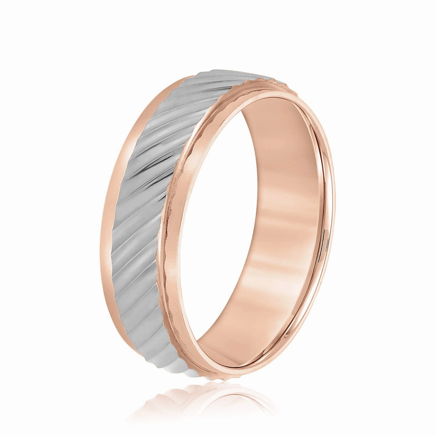 Slanting Lines Pattern Men's Band