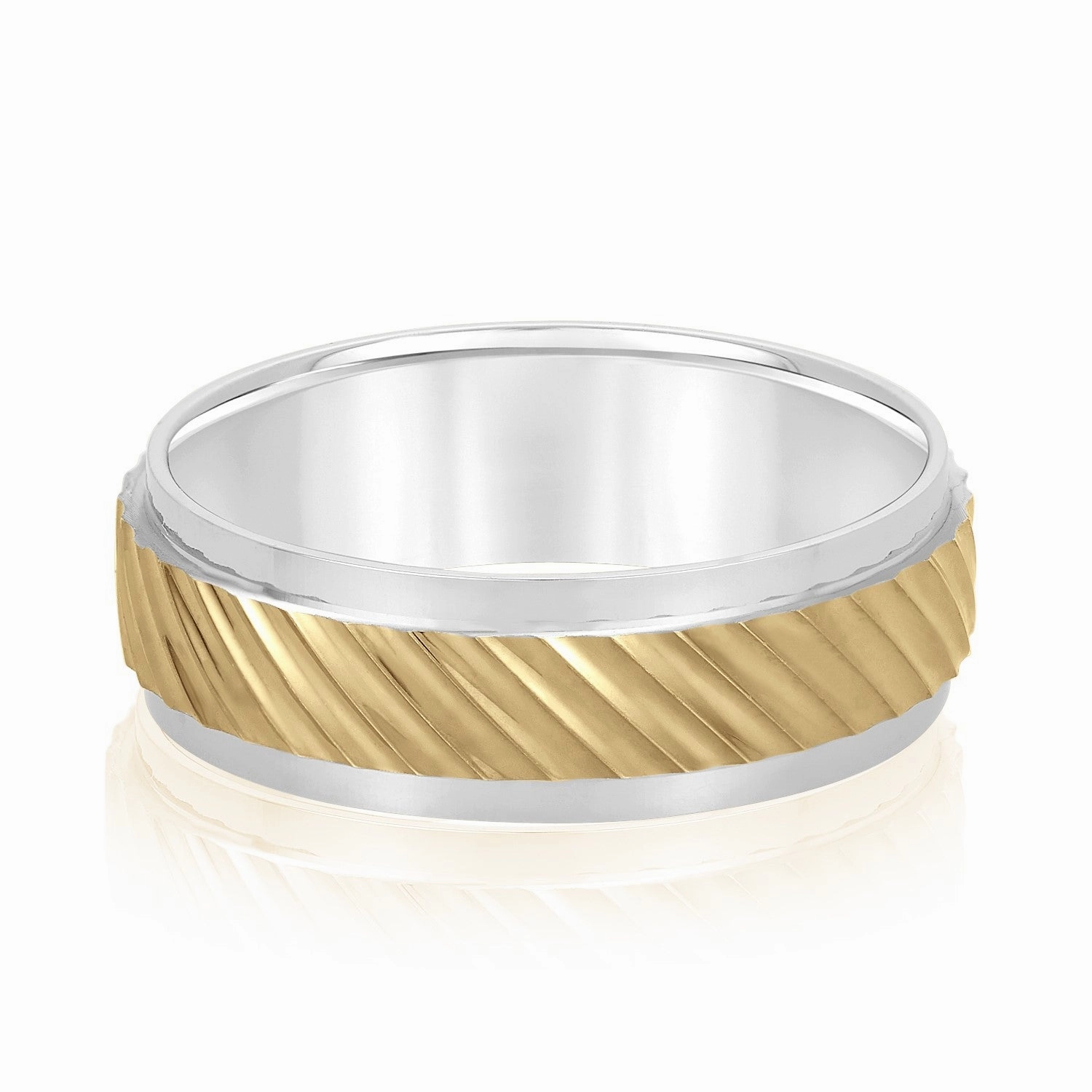 Slanting Lines Pattern Men's Band