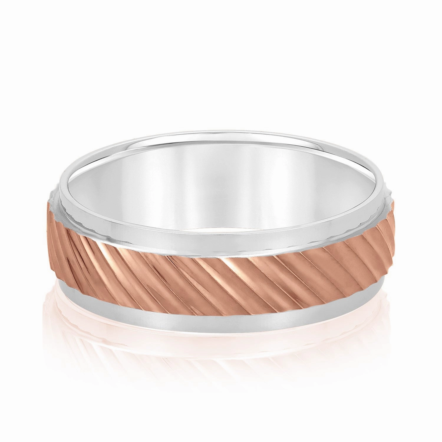 Slanting Lines Pattern Men's Band