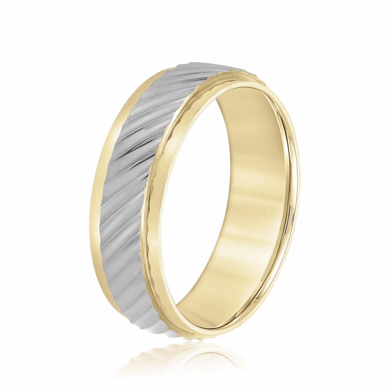 Slanting Lines Pattern Men's Band
