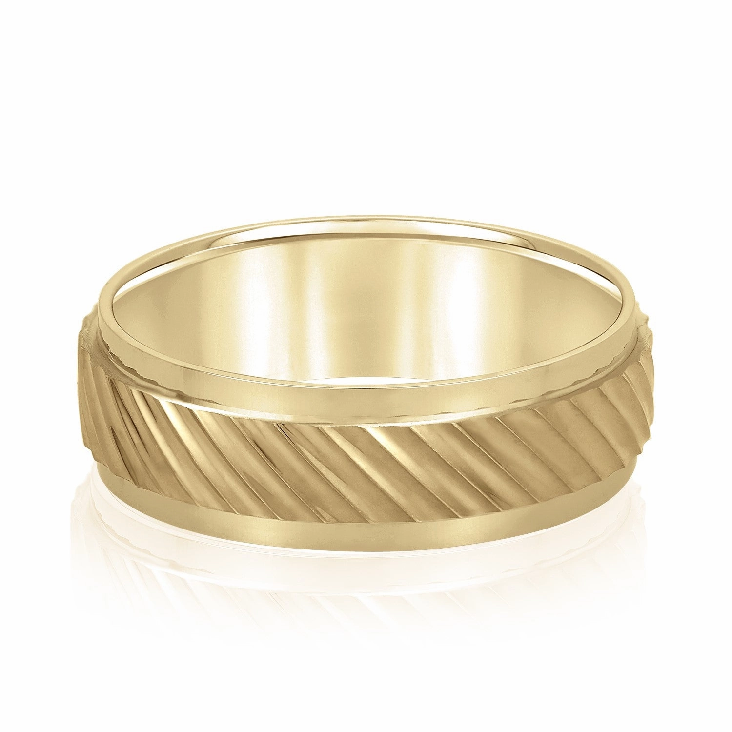 Slanting Lines Pattern Men's Band