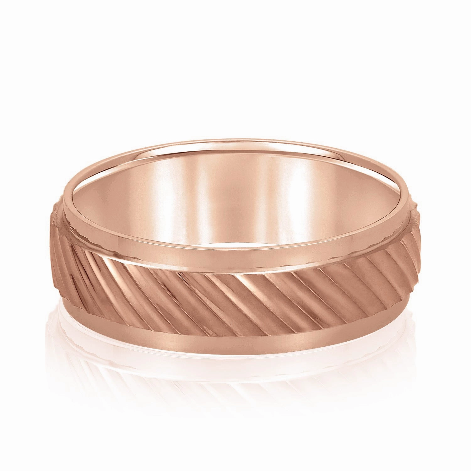 Slanting Lines Pattern Men's Band