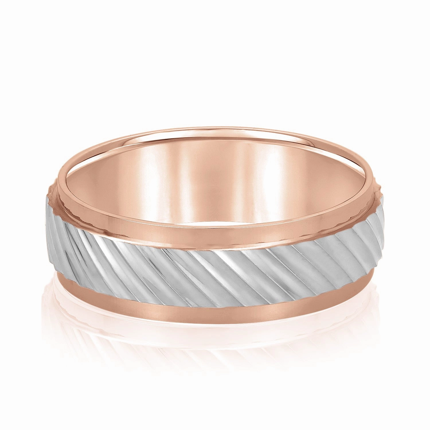 Slanting Lines Pattern Men's Band