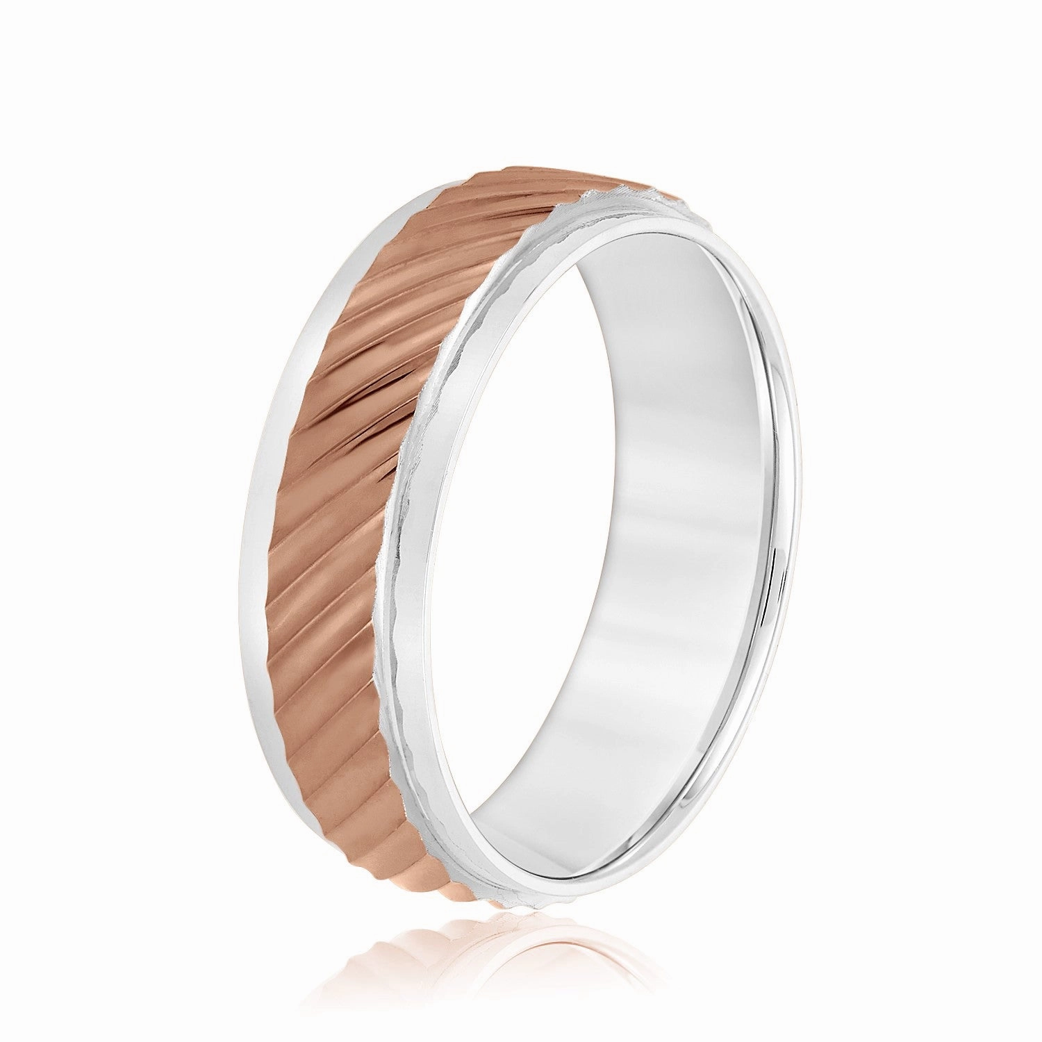 Slanting Lines Pattern Men's Band