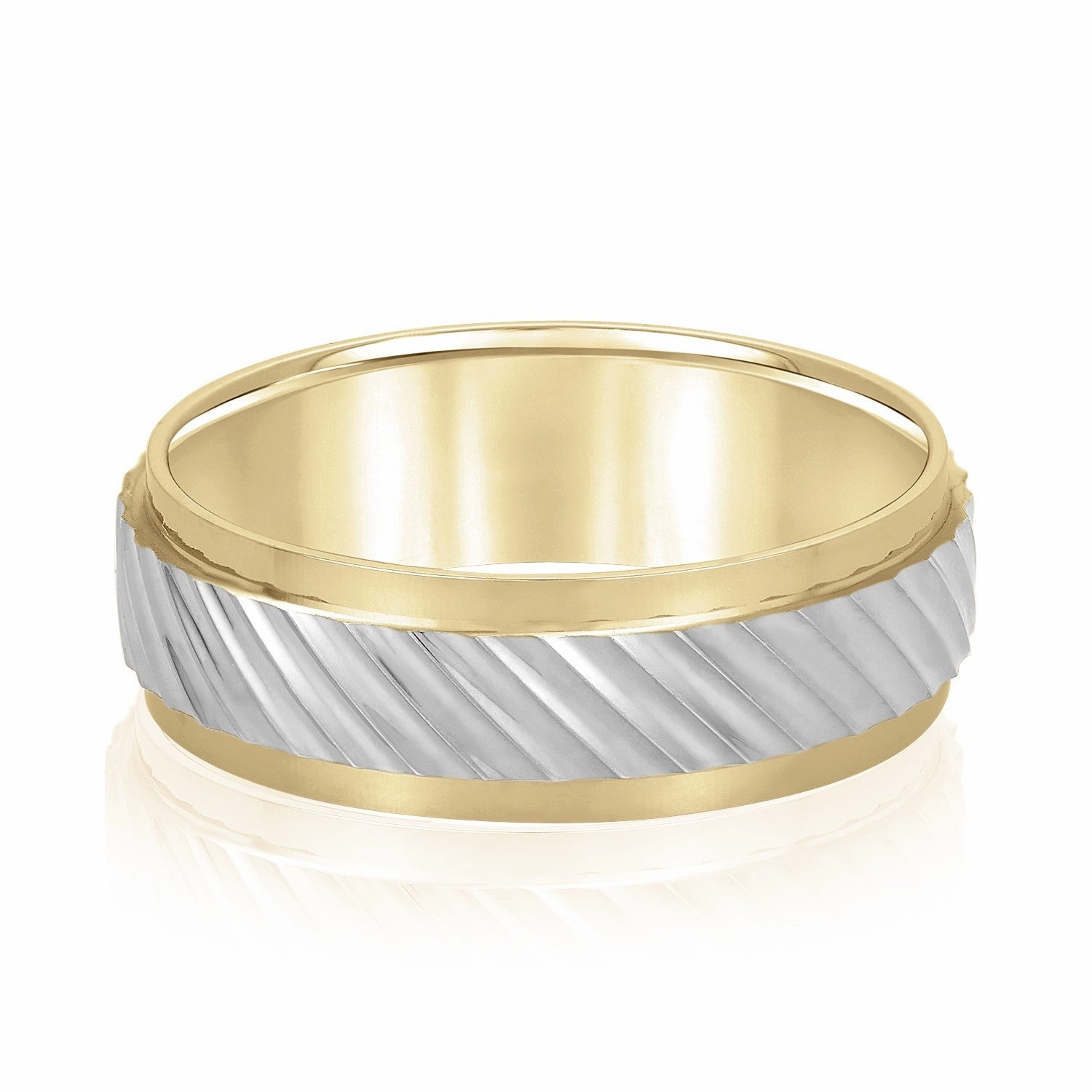 Slanting Lines Pattern Men's Band