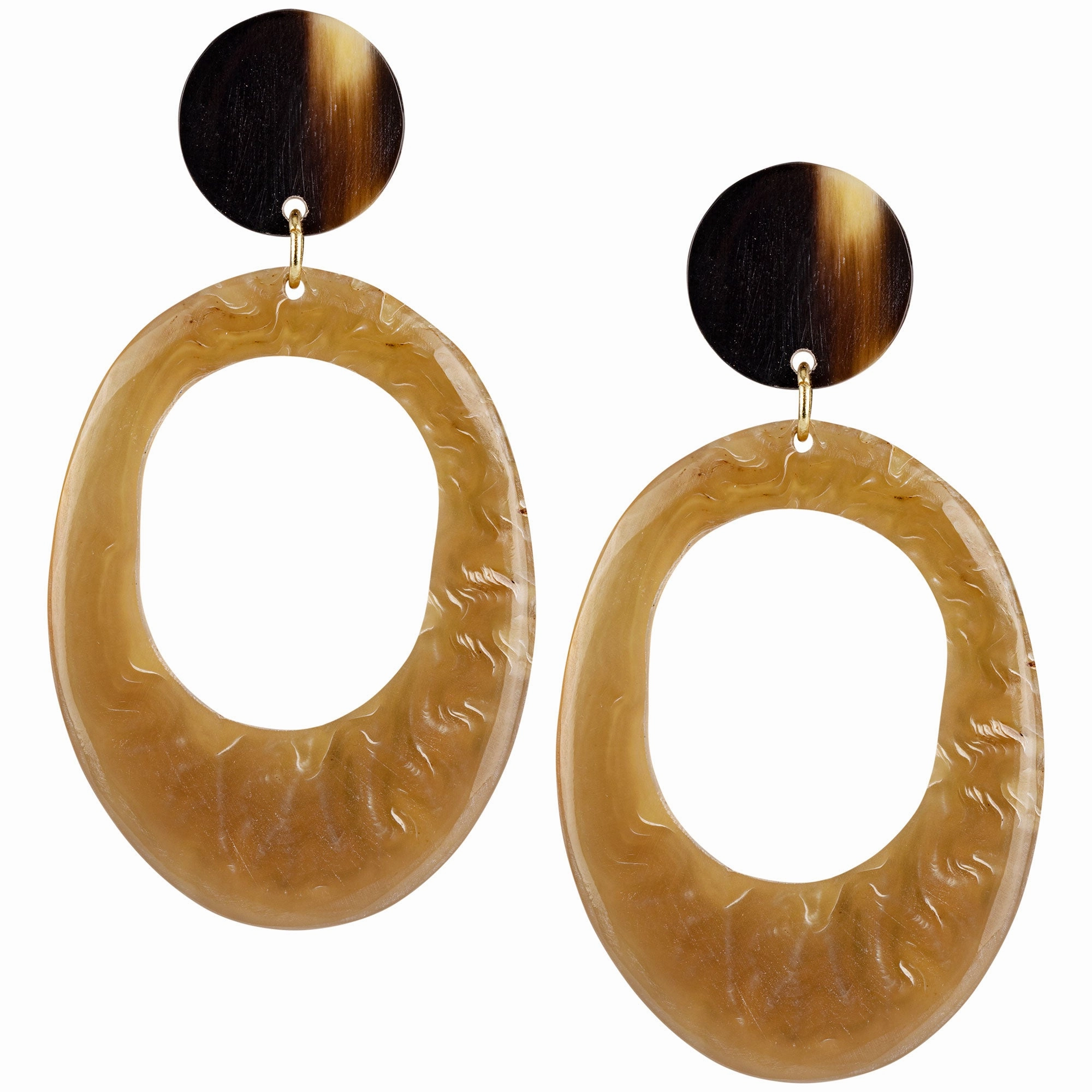 Slice of Life Horn Earrings