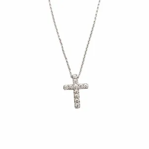Small Diamond Cross Pendant