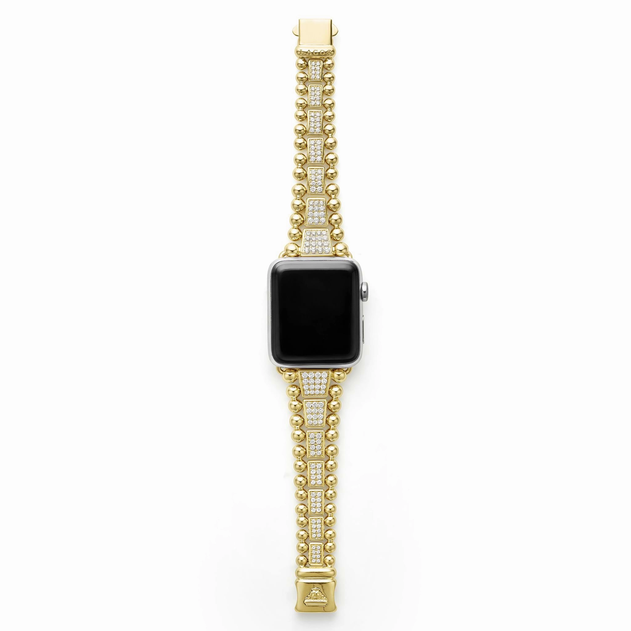 Smart Caviar 18K Gold Full Diamond Watch Bracelet-42-49mm