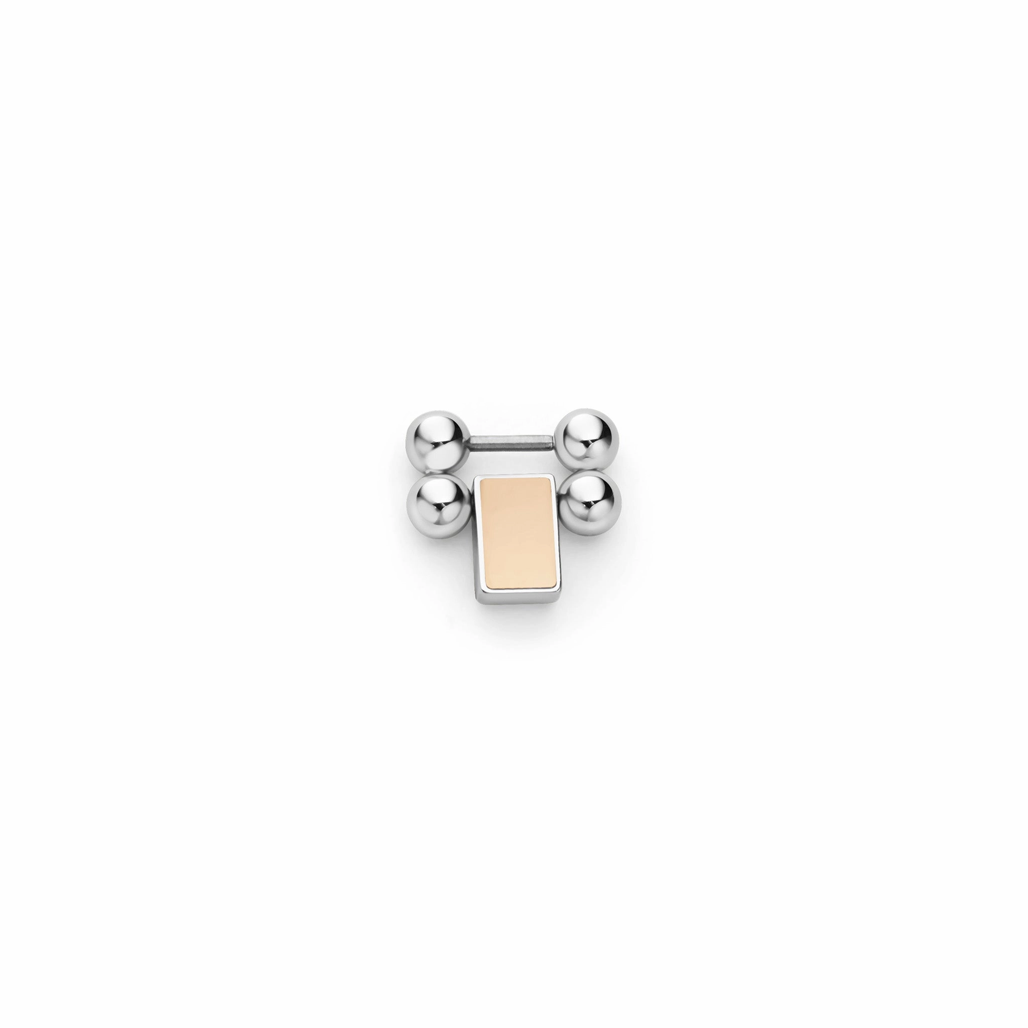 Smart Caviar 18k Rose Gold and Stainless Steel Link