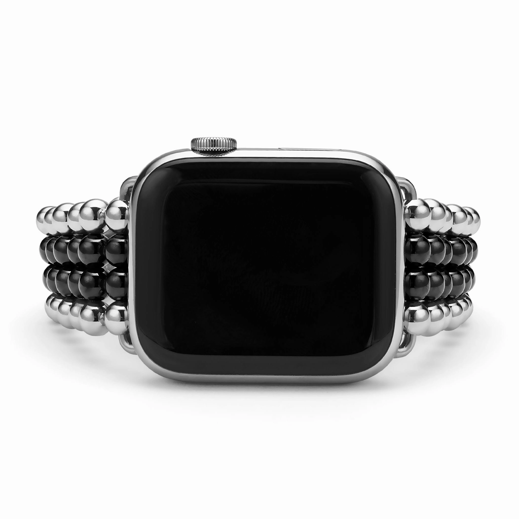 Smart Caviar Black Ceramic and Stainless Steel Infinite Watch Bracelet-42-49mm