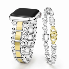 Smart Caviar Two-Tone Interlocking Bracelet Gift Set