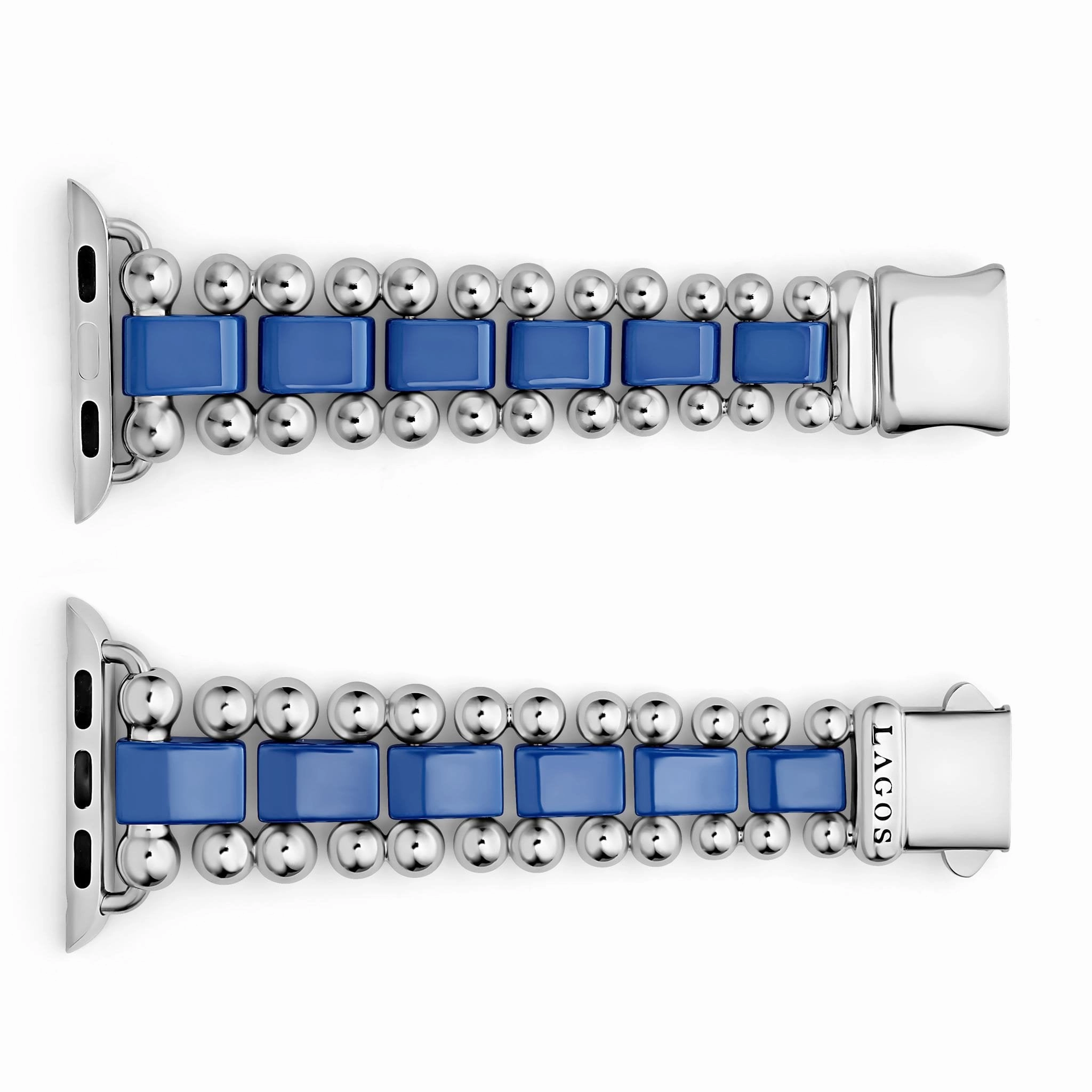 Smart Caviar Ultramarine Ceramic and Stainless Steel Watch Bracelet-38-45mm