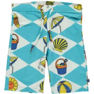 Smfolk Blue Atoll Summer Vacation Swim Shorts