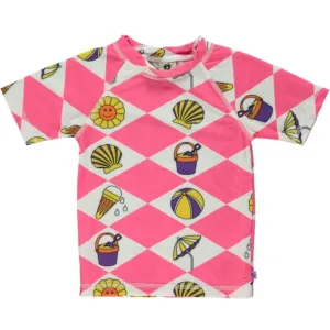 Smfolk Pink Summer Vacation Swim T-shirt