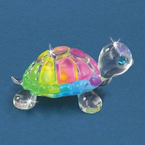 Snow Cone Little Turtle Glass Figurine Decorative Mirror,Home Decor Mirror