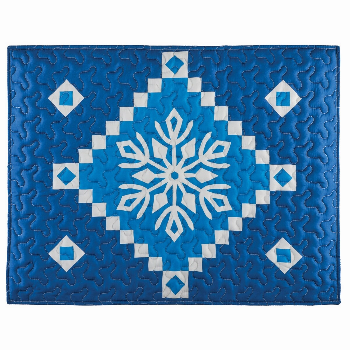 Snowflake Diamond Shaped Patchwork Pillow Shams - Set of 2 pillowcases,cotton pillow covers,bed linen