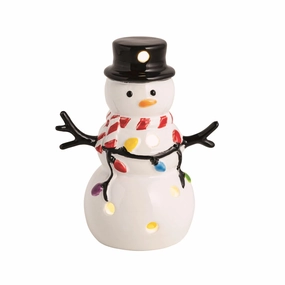 Snowman LED Light Up Sitter Decorative Mirror,Home Decor Mirror