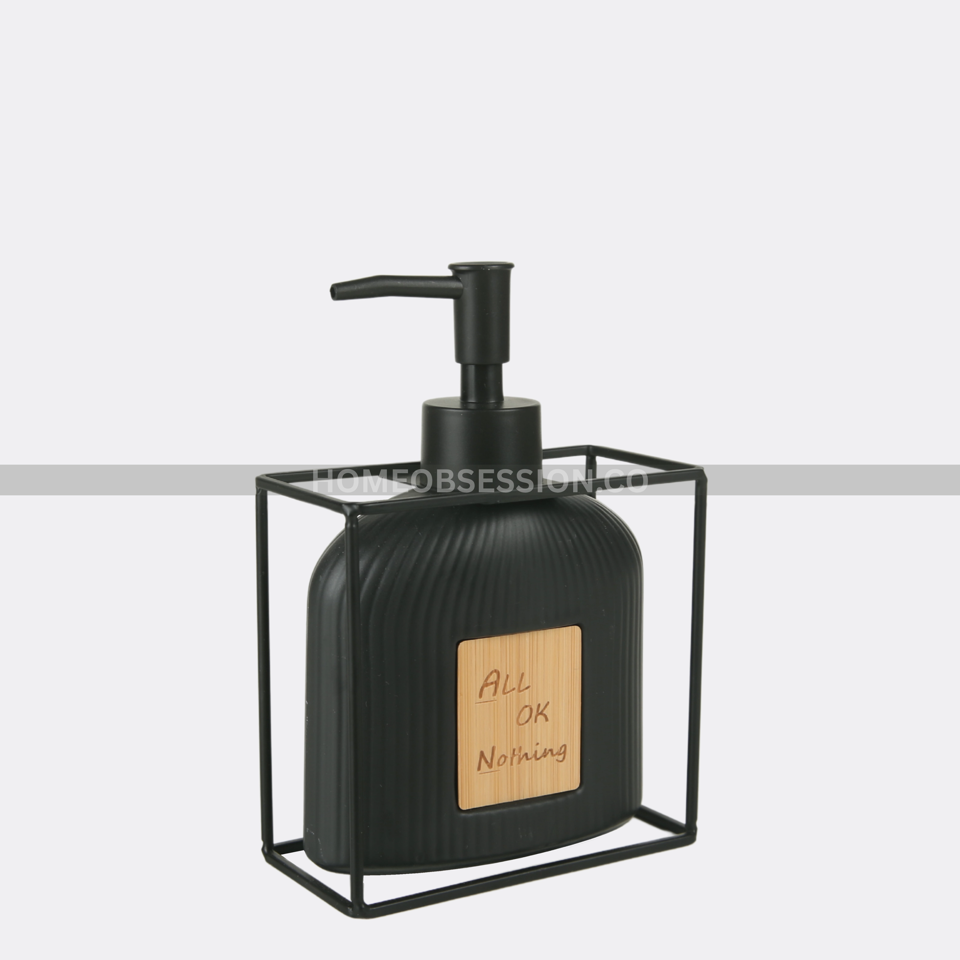 Soap Dispenser With Metal Cage