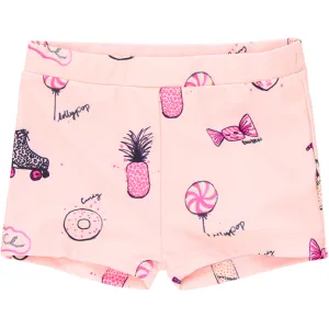 Soft Gallery Pamela Swim Shorts Rose Cloud AOP Candy