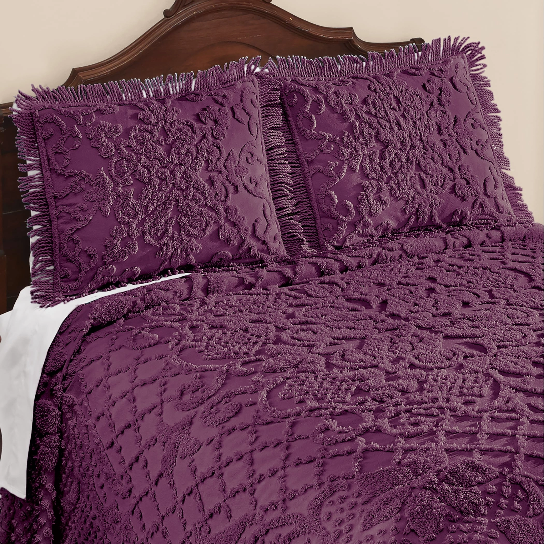 Soft & Luxurious Diamond Pattern Bella Chenille Pillow Sham