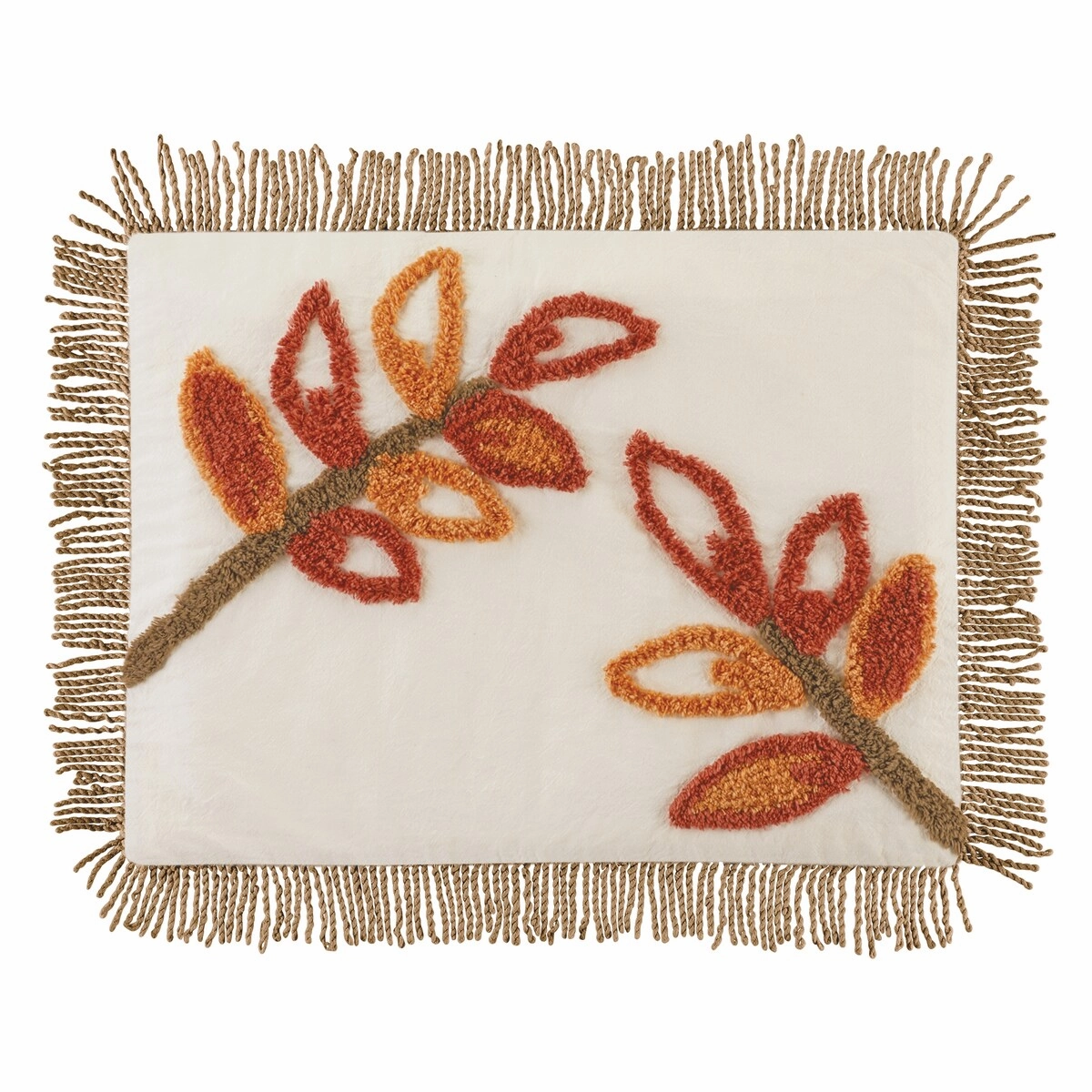 Soft & Luxurious Fall Leaf Branch Chenille Pillow Sham pillowcases,cotton pillow covers,bed linen