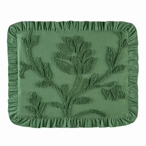 Soft & Luxurious Vine Ruffled Edge Vintage Chenille Pillow Sham pillowcases,cotton pillow covers,bed linen