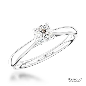 Solitaire 0.20ct F VS Diamond Platinum Ring