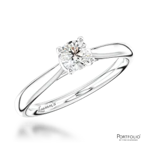 Solitaire 0.30ct E SI1 Diamond Platinum Ring