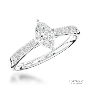 Solitaire 0.30ct F VS1 Diamond Platinum Ring