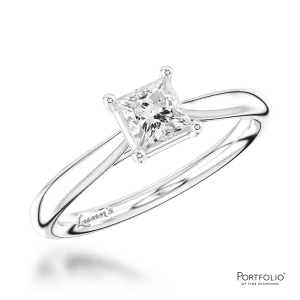 Solitaire 0.40ct E SI1 Diamond Platinum Ring