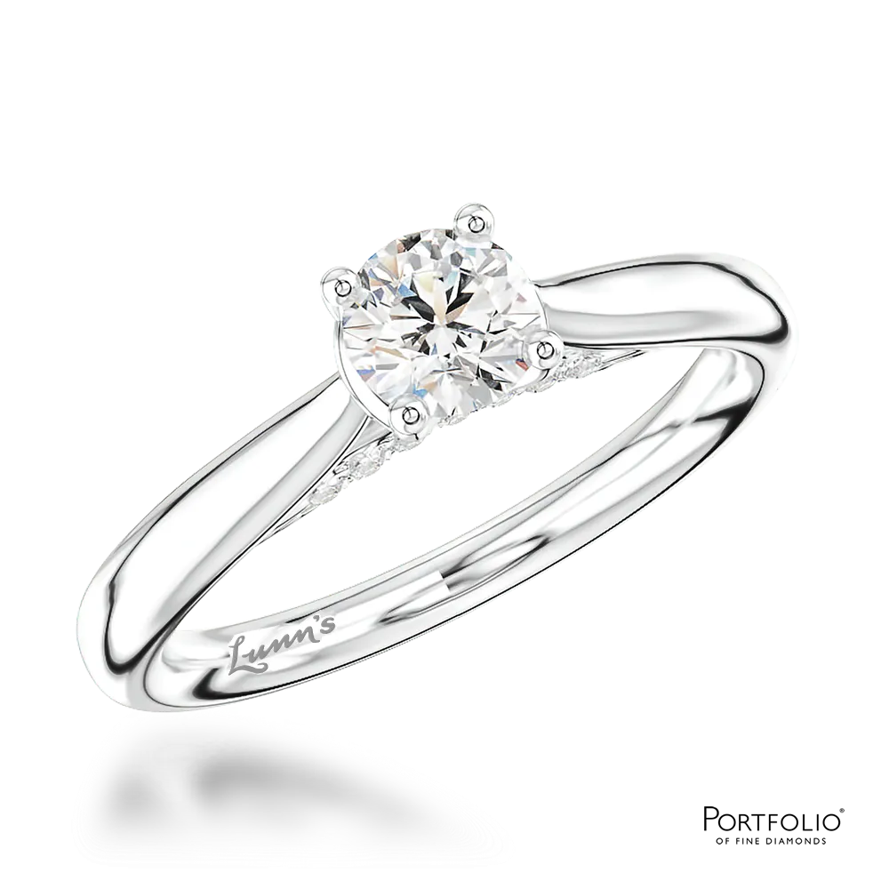 Solitaire 0.40ct E VS2 Diamond Platinum Ring