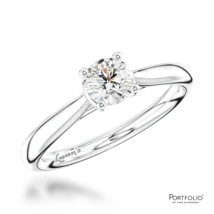 Solitaire 0.40ct G VS2 Diamond Platinum Ring