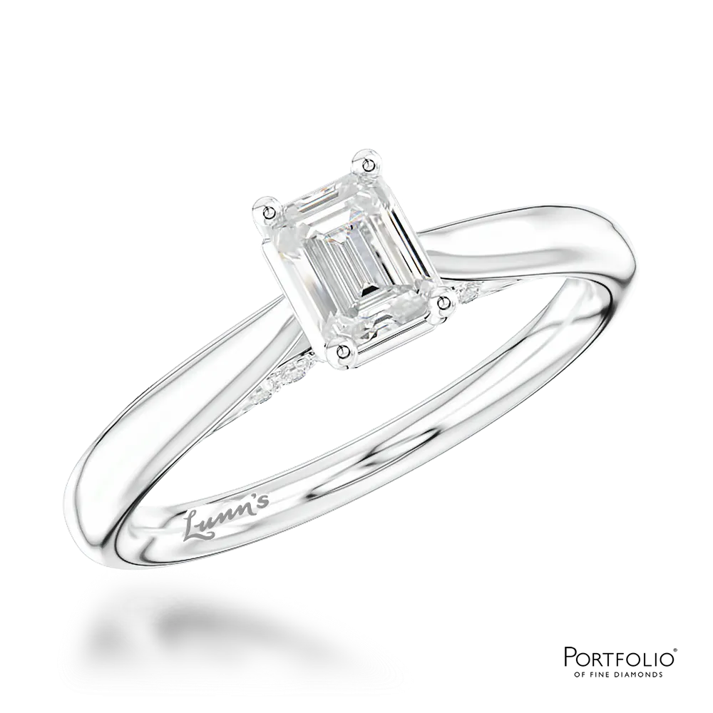 Solitaire 0.40ct G VVS1 Diamond Platinum Ring