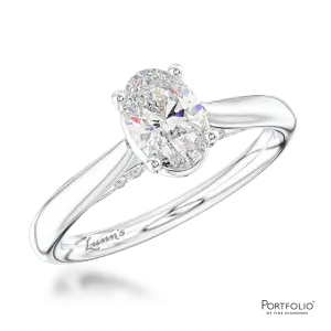 Solitaire 0.50ct D SI1 Diamond Platinum Ring