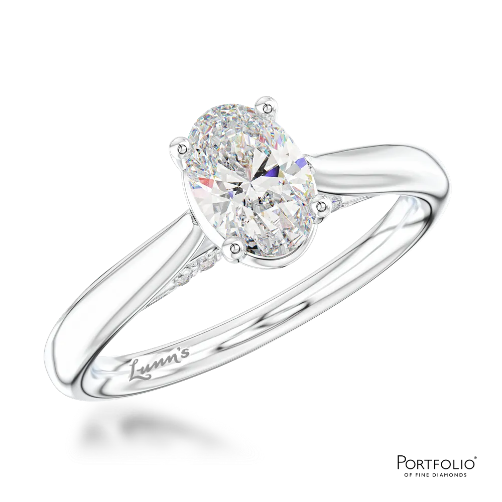 Solitaire 0.50ct D SI1 Diamond Platinum Ring